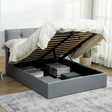 HOMCOM Cadre de lit double