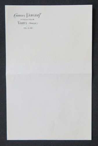 Lettre vierge champagne - lettre,