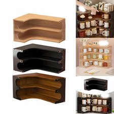 Étagère d'angle, étagère de rangement en bois polyvalente pour la