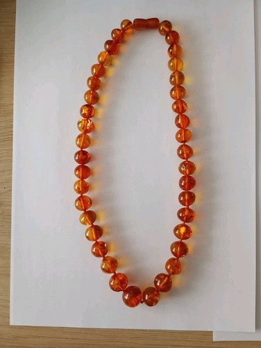 Collier ambre bakelite - collier,