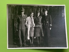 Photo, ww2, marin de la Kriegsmarine et soldat avec casquette de campagne (N)...