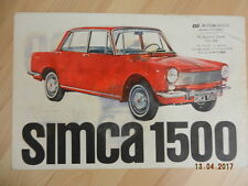 Catalogue SIMCA 1300 1500