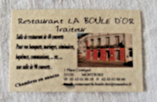 Carte de visite restaurant - ,