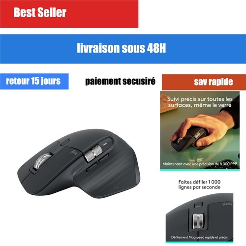 Souris sans fil - logitech, mx