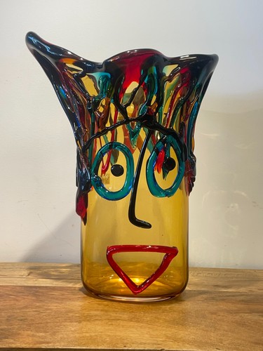 Grand vase verre teinté - grand,