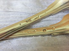 PAIRE DE COUVERTS ARGENT MASSIF FERMIERS GENERAUX