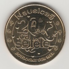 A 2011 TOKEN MEDAILLE MONNAIE DE PARIS -- 62 200 N°8 NAUSICAÄ / 20 ANS