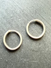 Ancienne Paire De Boucle D’oreille Pendante Argent Massif créateur créole 