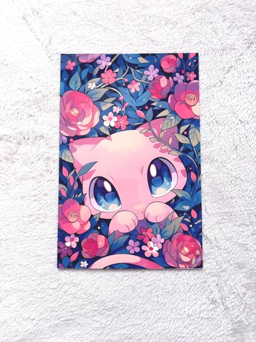 Poster metal mew - poster, kawaii