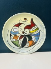 Assiette décorative signée Christine Treinen – Vallauris