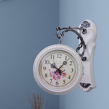 Horloge murale double face de
