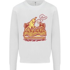 Un Sweatshirt Jumper En Banane Nue Froid Dans Le Lit Pour Enfants