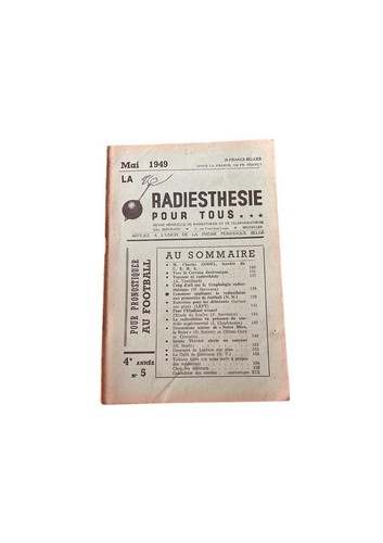 Revue radiesthesie pour tous - radiesthesie,