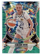 2024 Panini Prizm WNBA Kaleidoscopic Green Pulsar #14 Cameron Brink Rookie 13/25