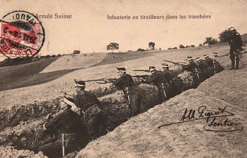 Cpa militaria armée suisse - militaria,