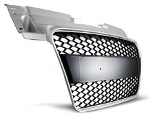 NEUF Grille de Calandre Avant pour AUDI TT 8J 2006-2009 SILVER RS-STYLE FR GRAU0