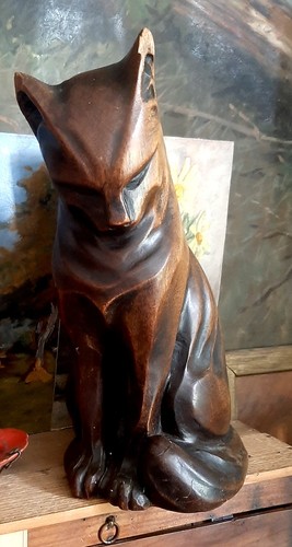 Sculpture animalière bois - sculpture,