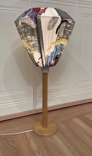 Grande lampe bois massif - lampe,