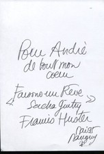 Belle carte autographe signee - belle,