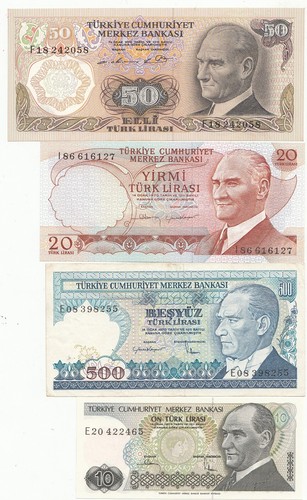 Turquie lot billets - turquie, xx