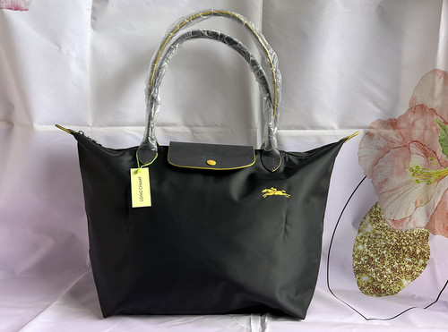 Longchamp graphite gray tote - gray,