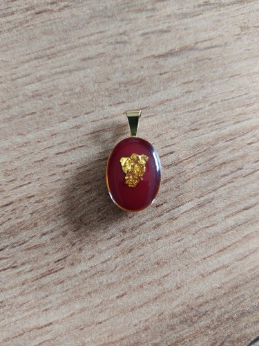 Collier pendentif plaqué - plaqué, or