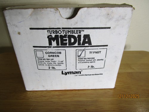 Lyman turbo tumbler media - lyman,