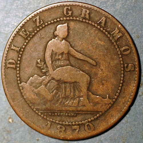1870 centimos provisional - centimos,