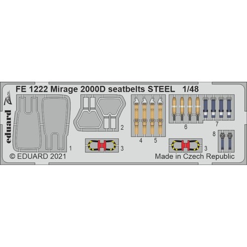 Eduard fe1222 mirage 2000d - eduard,