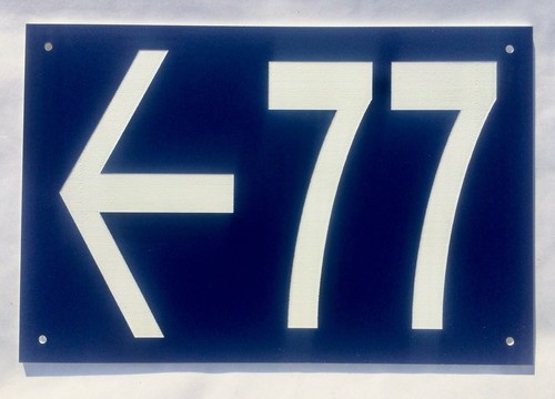 Plaque pvc numero - plaque, rue,