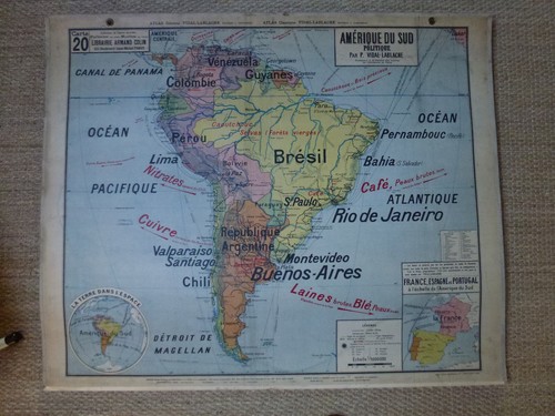 Ancienne carte géographie