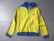 Veste France Adidas Ventex 70'S jaune et bleu Fc Sochaux jacket taille 10 ans