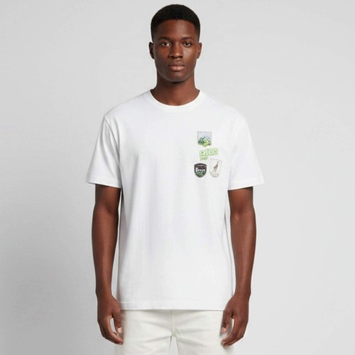 Shirt col rond jersey de - col, en
