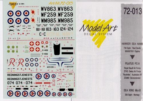 Model art decals 72 - art, 1/72