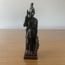 XEM Vintage Metal Aohna Roman Greek Soldier, Elegant Statue 10”  27 Cm Ref GP