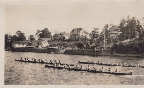 Antique rare 1924 canoe races - 1924,
