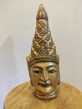 Masque Indien dorée en bois