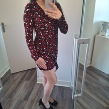 Robe moulante satiné noir