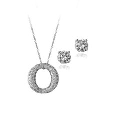 925 Argent Zircone Ouvert