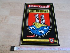 Carte postale, blason adhésif SAINTES MARIES DE LA MER