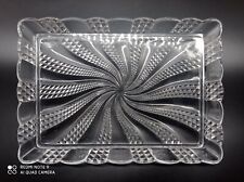 Plateau de service en cristal de BACCARAT modèle Serpentine ,signé .