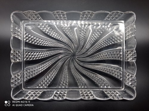 Plateau service cristal - de, en