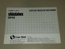 éclaté pieces de pompe a eau