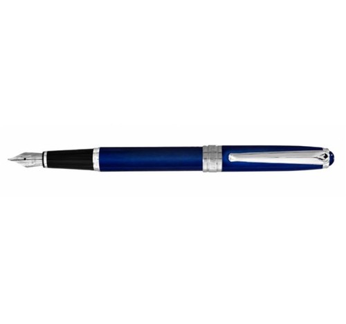 Stylo plume bleu laqué - ,