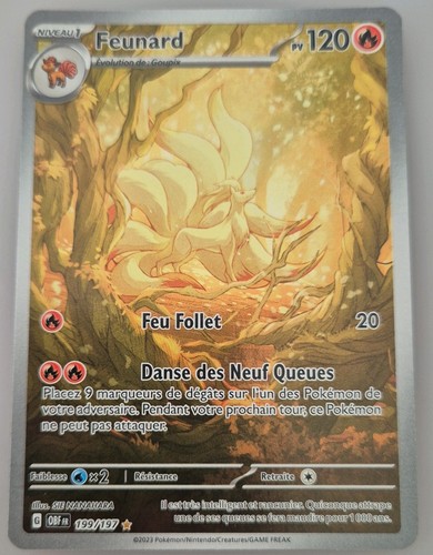 Carte pokémon feunard - carte,