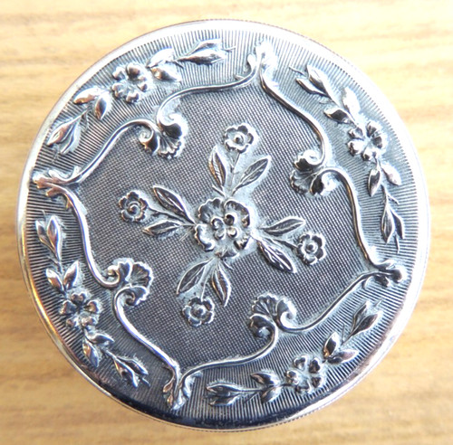 Antique round box silver - antique,