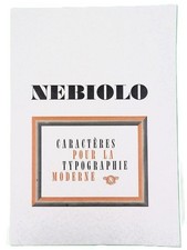 NEBIOLO Caractères pour