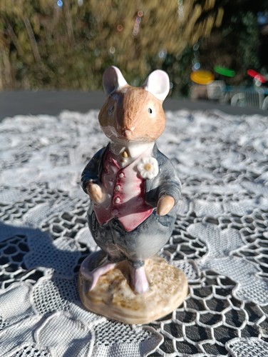 Figurine porcelaine souris - figurine, en
