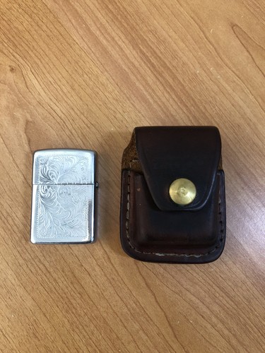 Vintage zippo lighter engraved - vintage,