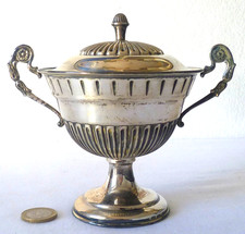 ANCIEN DRAGEOIR SUCRIER EN ARGENT MASSIF FLORENCE ITALIE 118gr